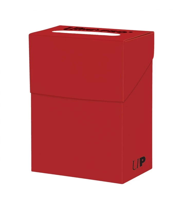 Ultra PRO Deck Box New Solid Roja | Caja para Mazos y Cartas Coleccionables