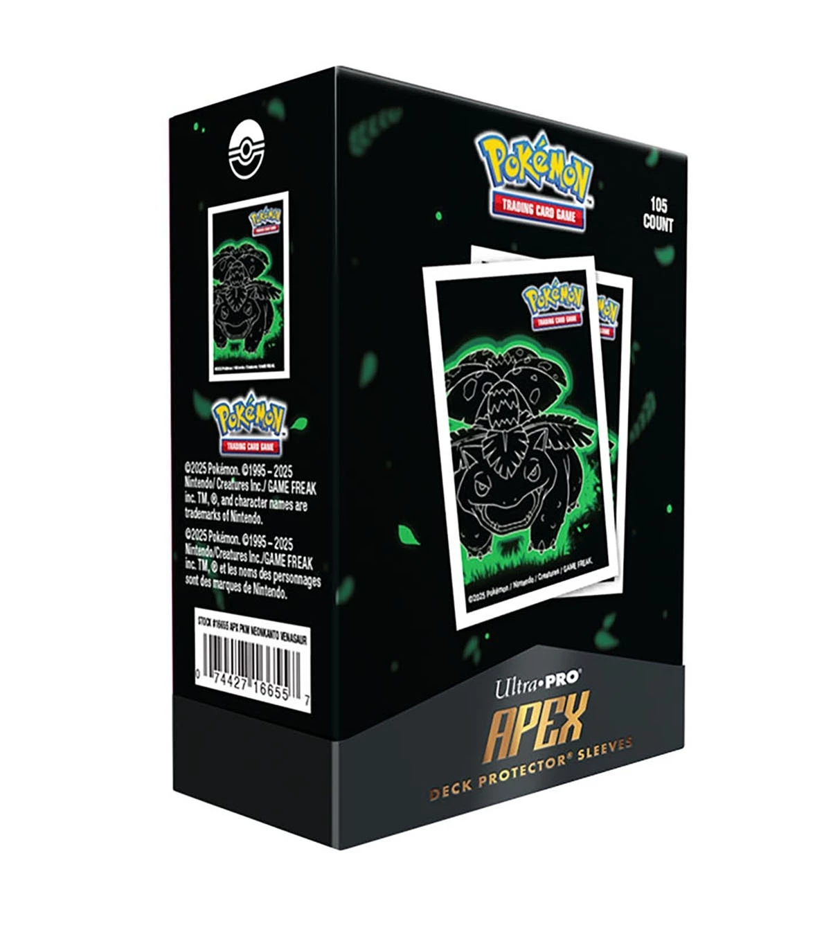 Ultra PRO - Apex Deck Protectors - Pokemon Neon Kanto - Venusaur (105ct)
