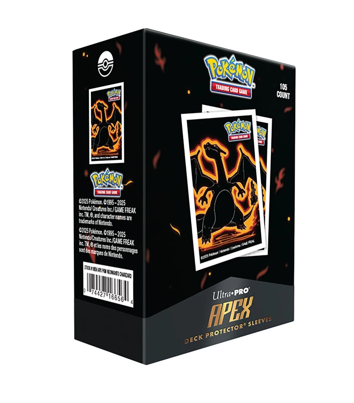Ultra PRO - Apex Deck Protectors - Pokemon Neon Kanto - Charizard (105ct)