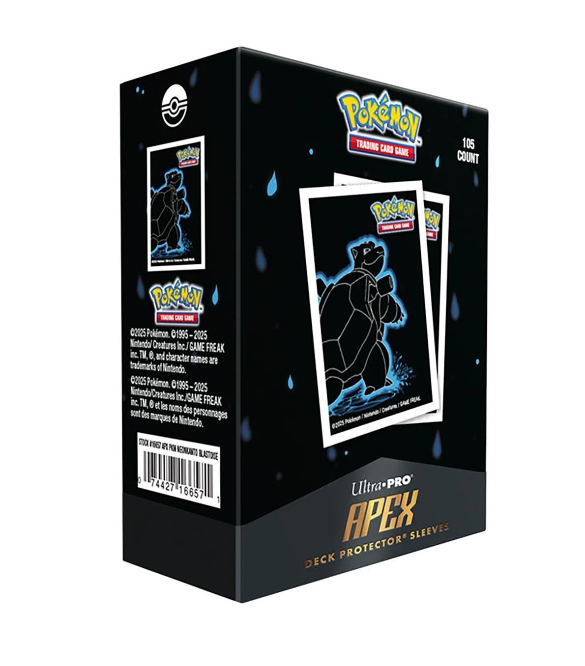Ultra PRO - Apex Deck Protectors - Pokemon Neon Kanto - Blastoise (105ct)