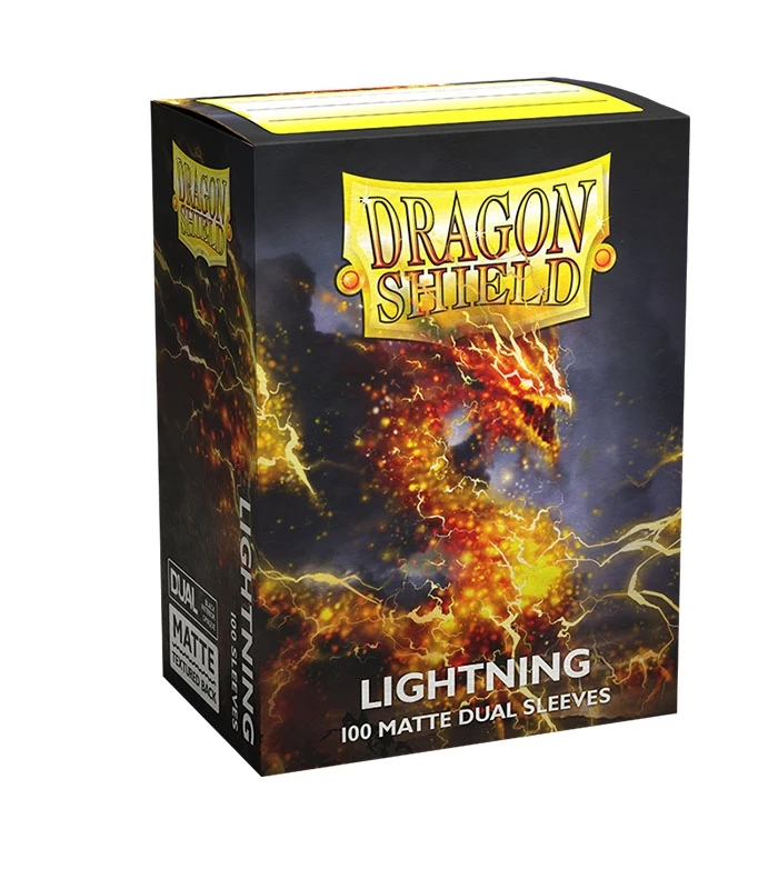 Fundas Standard Dual Matte Lightning Ailia Amarillo (100 fundas) Dragon Shield