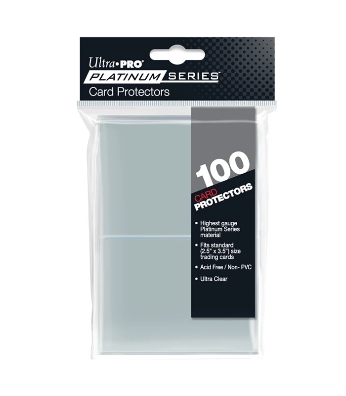 Fundas Standard Platinum Series 2-1/2" X 3-1/2" Transparente (100 fundas) Ultra Pro